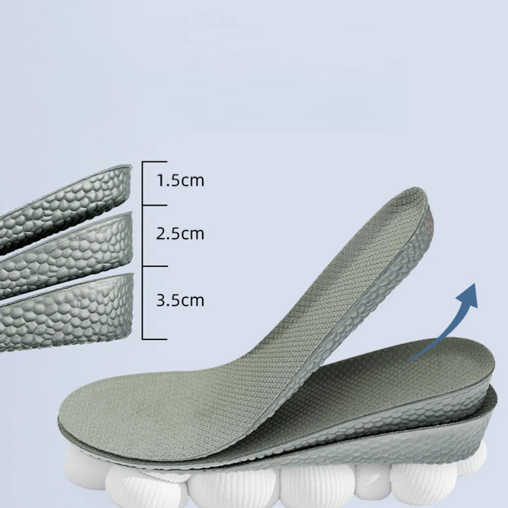內增高鞋墊女男士隱形5cm增高神器仿生矽膠半墊不累腳增高墊 歷史價格詳細信息