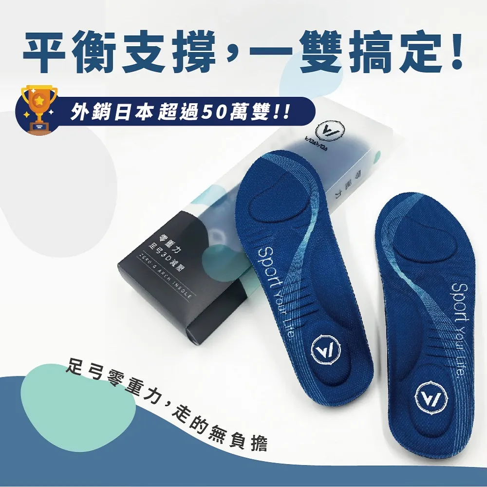 【WOAWOA】零重力足弓3D減壓鞋墊 M /L /XL 2入組 歷史價格詳細信息
