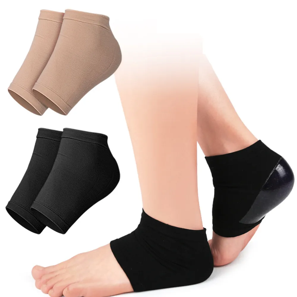 los1385矽膠腳後跟保護套幹開裂防裂套後腳跟足跟護腳套男女保濕防裂襪子 歷史價格詳細信息