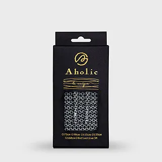 Aholic 3M反光扁鞋帶 - 海軍藍蛇紋 歷史價格詳細信息