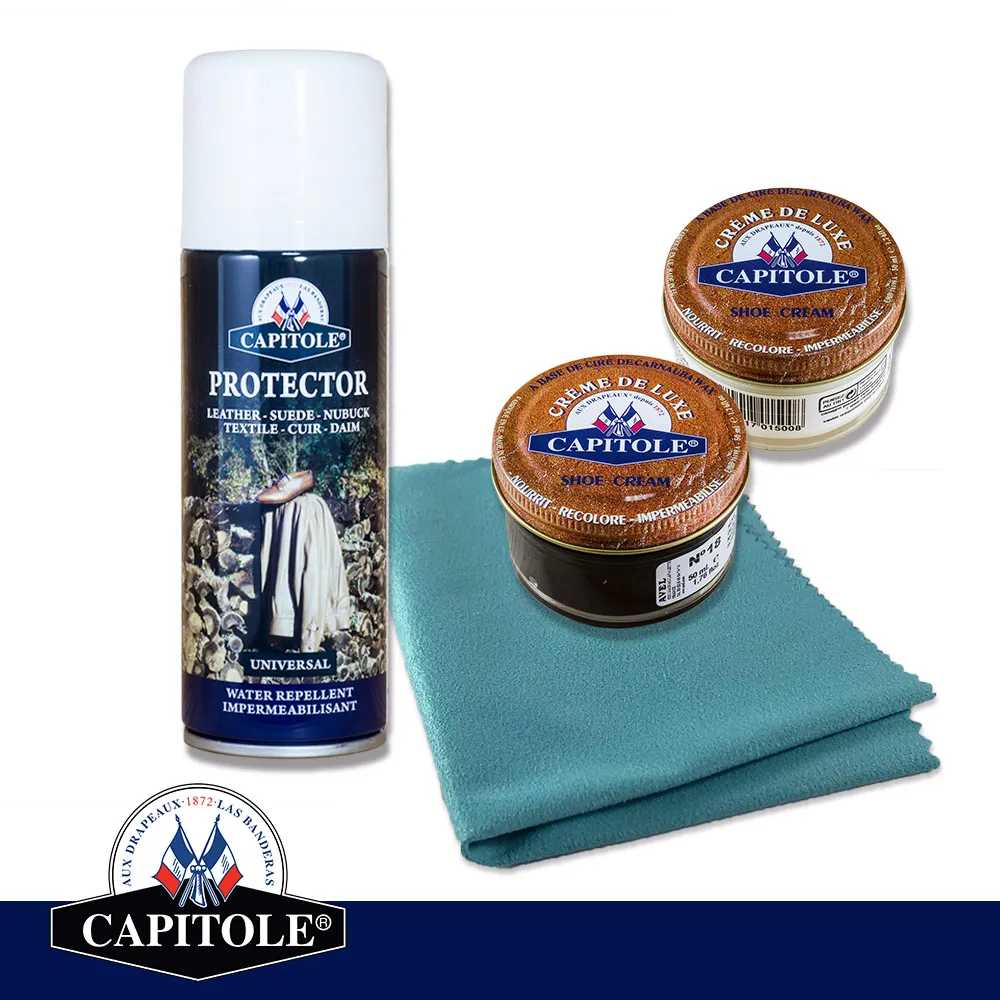 CAPITOLE 卡伯特簡易保養組 皮鞋保養 皮革 補色 鞋乳 歷史價格詳細信息