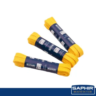【SAPHIR莎菲爾】扁形2.5mm典雅日常防潑水款上蠟鞋帶-150公分(7-8對孔)Flat waxed black 歷史價格詳細信息