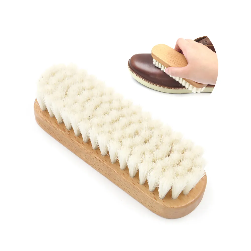 羊毛實木鞋刷子高級超軟毛不傷鞋油刷鞋子清潔真皮包包洗鞋子專用~ 限時特價cud【二丁目】 歷史價格詳細信息