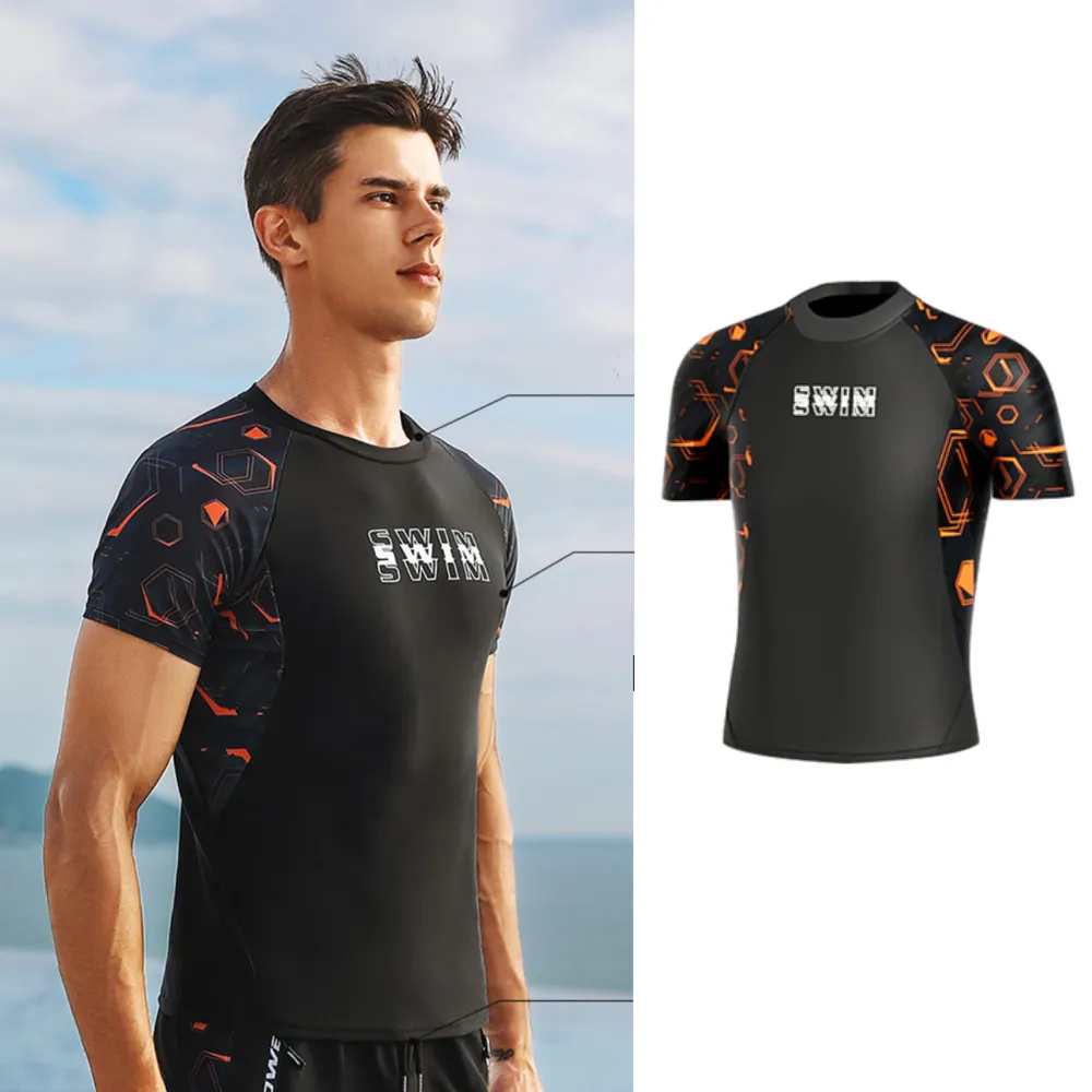 比基尼妮.菁秀網眼長袖連帽短褲三件式泳衣泳裝(M-2L) 歷史價格詳細信息