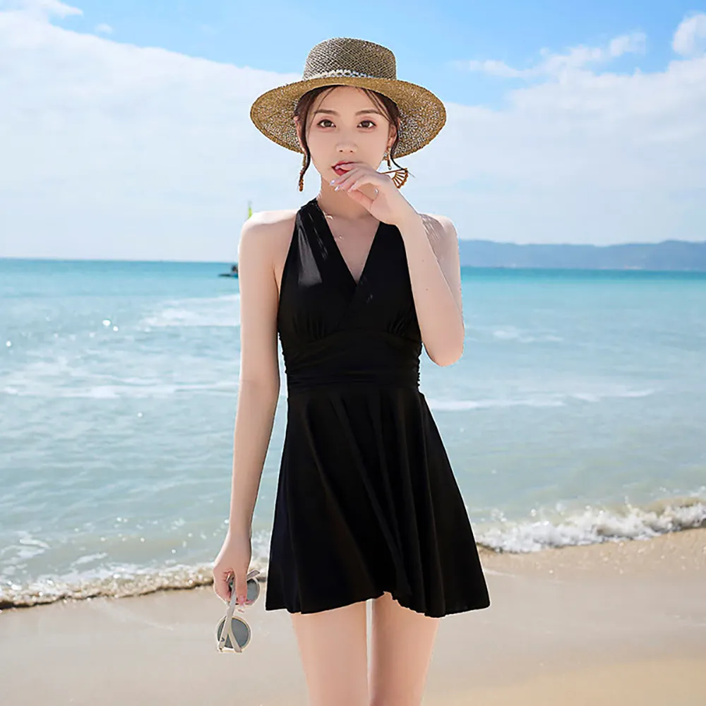 【STizi 史堤茲 】連身款泳衣 平角褲/可拆裙裝 保守款式 修身顯瘦 溫泉款 女泳衣 女泳裝(456) 歷史價格詳細信息