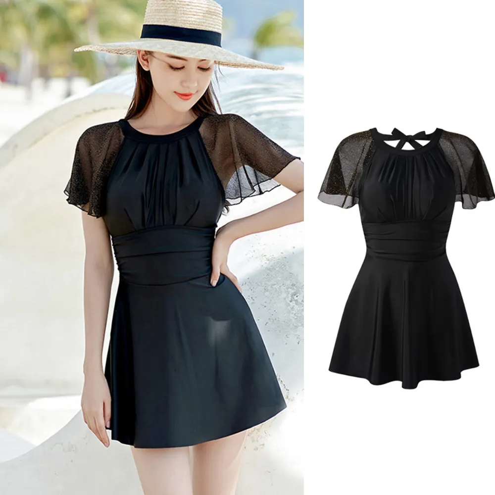 比基尼妮.水露心機連身泳衣長袖泳衣(M-2L) 歷史價格詳細信息