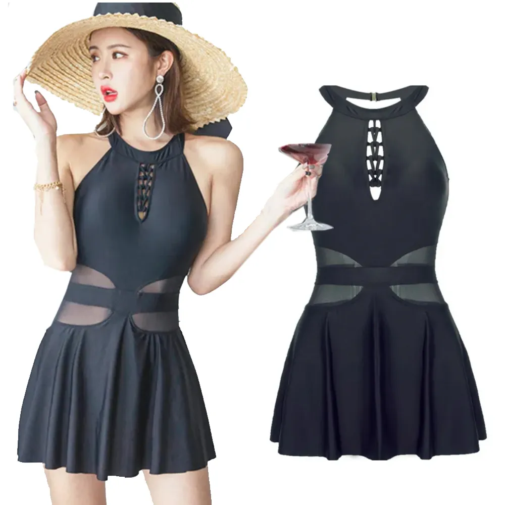 比基尼妮.露丹花長袖泳衣二件式裙泳裝(M-3L) 歷史價格詳細信息