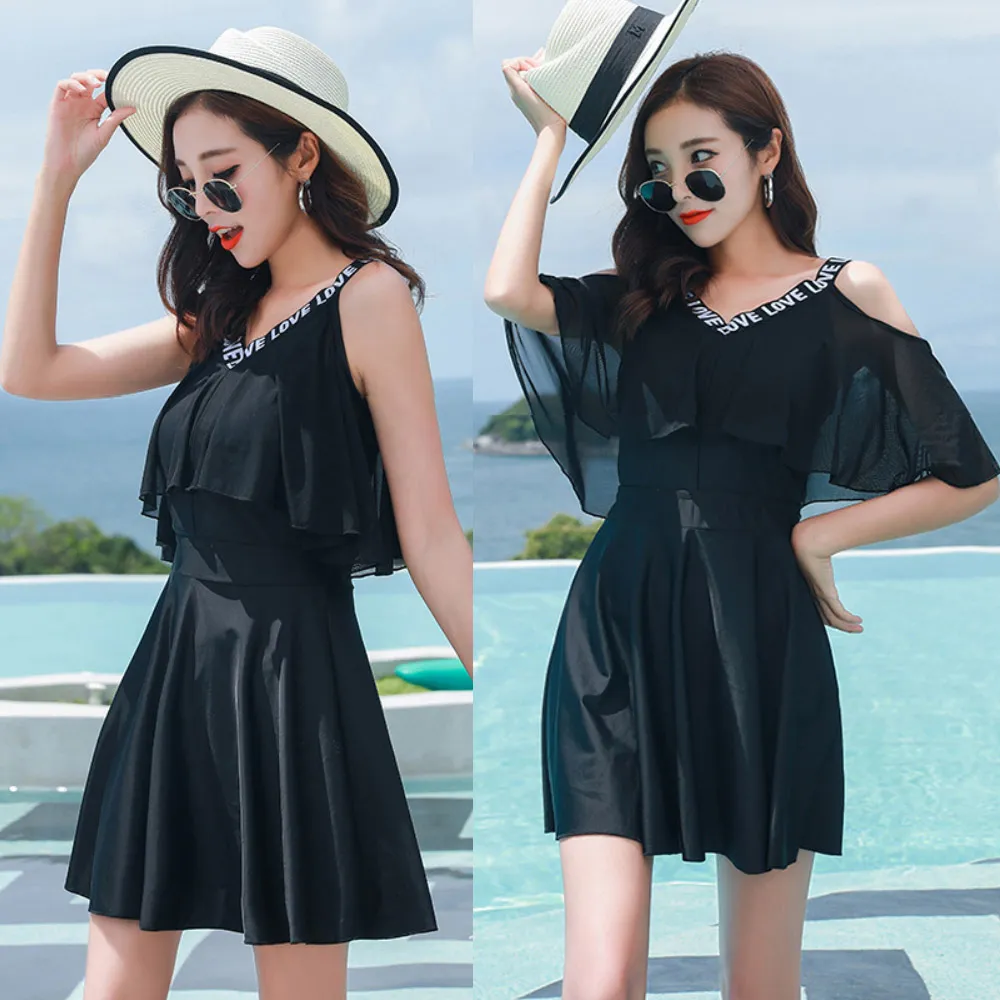 比基尼妮.露丹花長袖泳衣二件式裙泳裝(M-3L) 歷史價格詳細信息