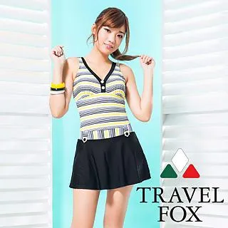 【TRAVEL FOX 夏之戀】學生款連身帶裙-C21710 歷史價格詳細信息