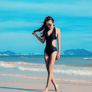 比基尼妮.麗穎鋼圈遮手臂連身裙泳衣泳裝(M-2L) 歷史價格詳細信息