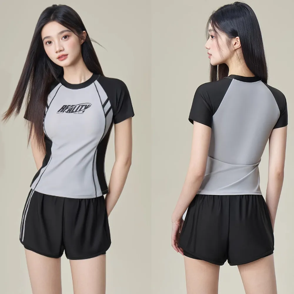 比基尼妮.莉麥二件式比基尼泳衣平短褲泳裝(M-XL) 歷史價格詳細信息