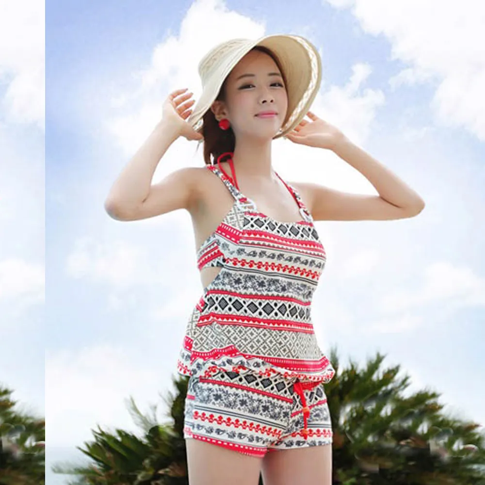 比基尼妮.風京三件式五分袖泳衣短裙(M-3L) 歷史價格詳細信息