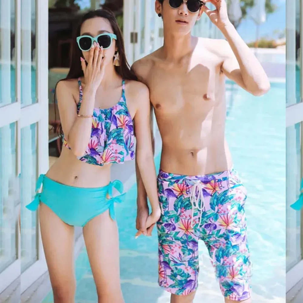 比基尼妮.愛琳二件式短袖花短褲兒童泳衣小朋友(L-5L) 歷史價格詳細信息