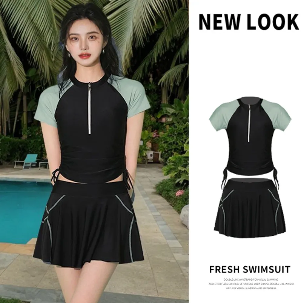 泳衣 知性優雅 一件式連身泳裝(白M~XL) AngelHoney天使霓裳 歷史價格詳細信息