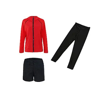 Biki比基尼妮泳衣，陽光拉鍊長袖單外套泳裝沖浪泳衣(M-2XL) 歷史價格詳細信息