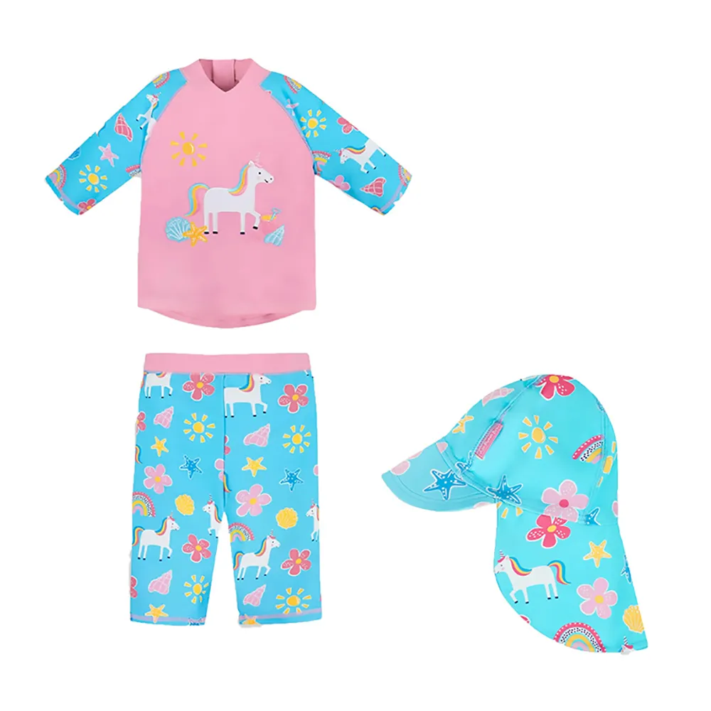 英國 JoJo Maman BeBe 兩件式泳裝+防曬護頸遮陽帽_JJG006 歷史價格詳細信息