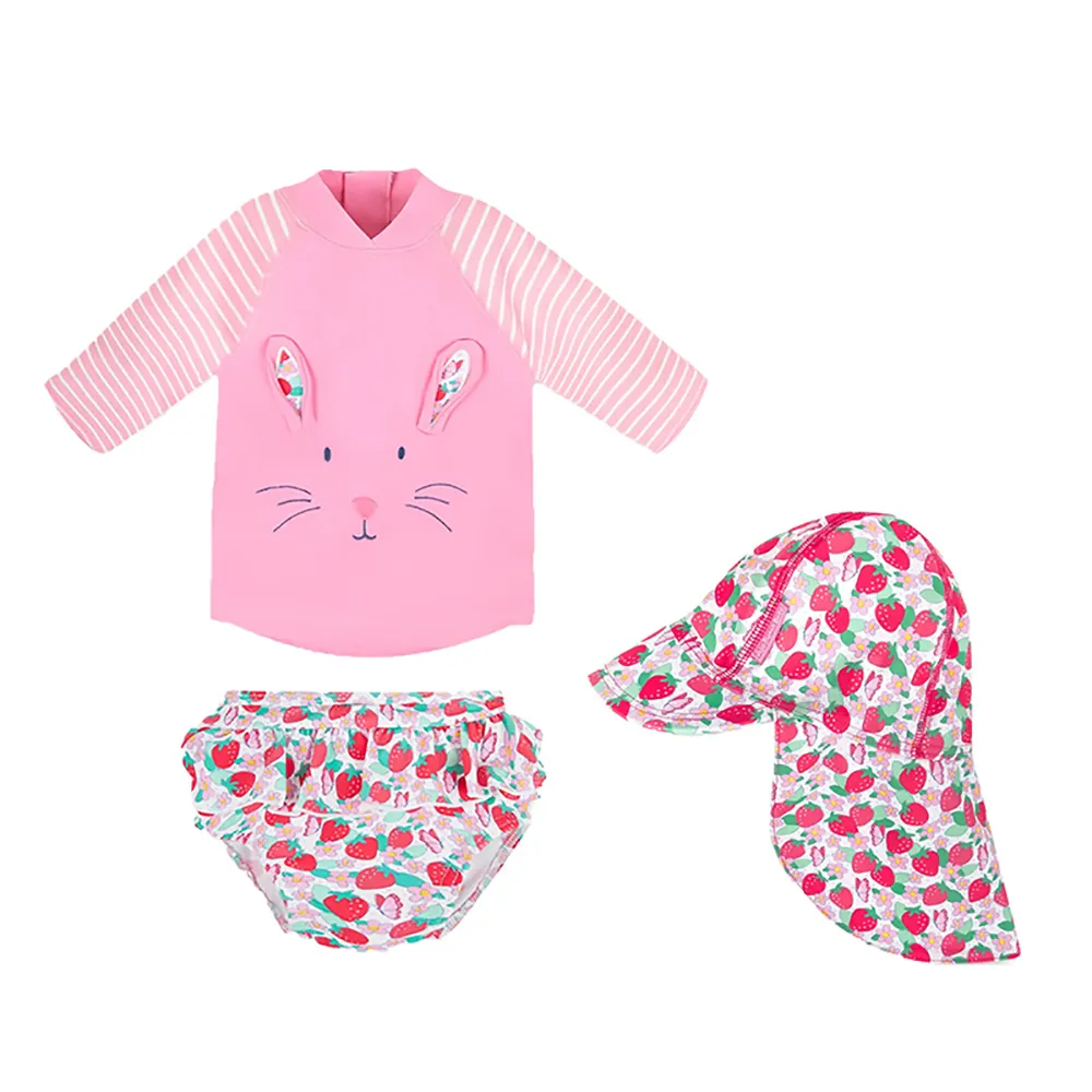 英國 JoJo Maman BeBe 兩件式泳裝+防曬護頸遮陽帽_JJG006 價格比較,價格查詢,歷史價格詳細信息