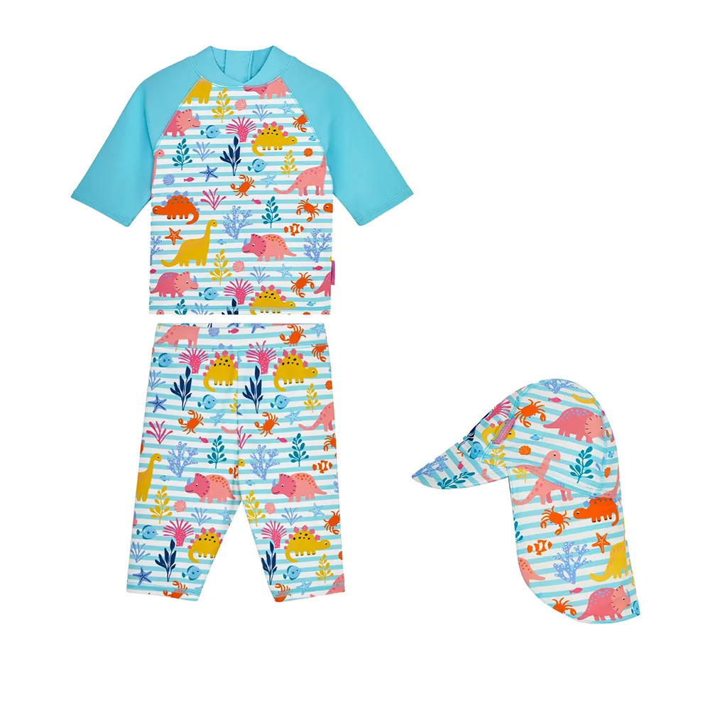 英國 JoJo Maman BeBe 兩件式泳裝+防曬護頸遮陽帽_JJG006 歷史價格詳細信息