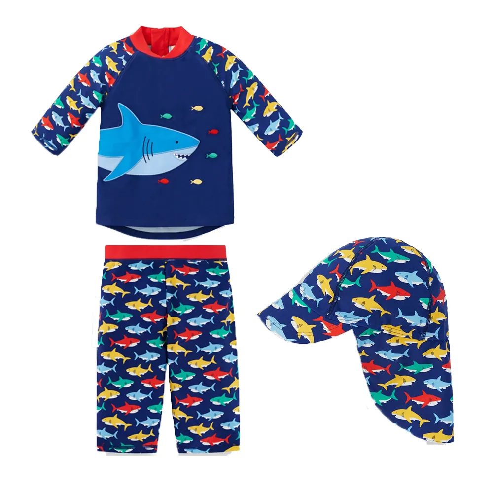 英國 JoJo Maman BeBe 兩件式泳裝+防曬護頸遮陽帽_JJG006 歷史價格詳細信息