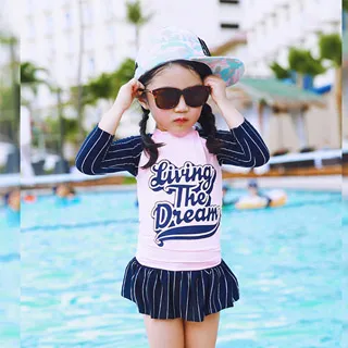 Biki比基尼妮泳衣，蛋糕長袖泳衣兒童泳衣泳裝(S-2XL) 歷史價格詳細信息