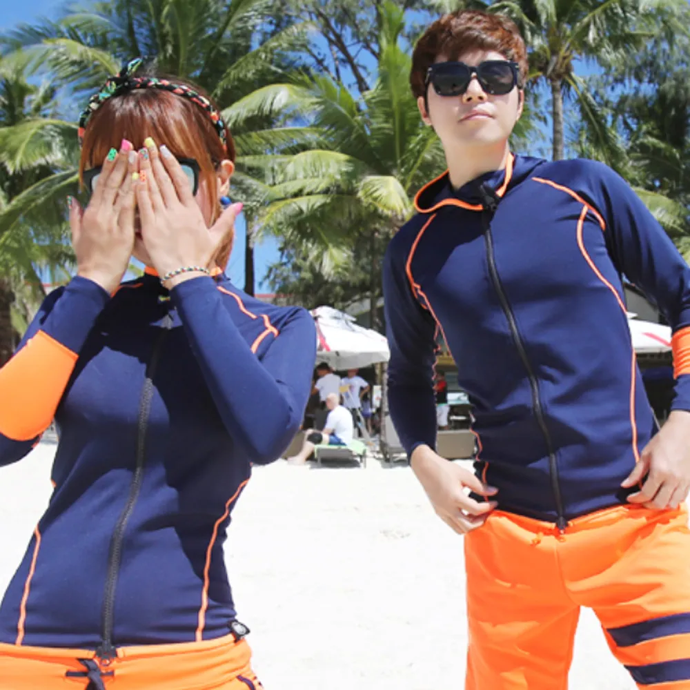 Biki比基尼妮泳衣，色炫長袖男泳褲情侶泳衣上衣二件式(男M-2L) 歷史價格詳細信息