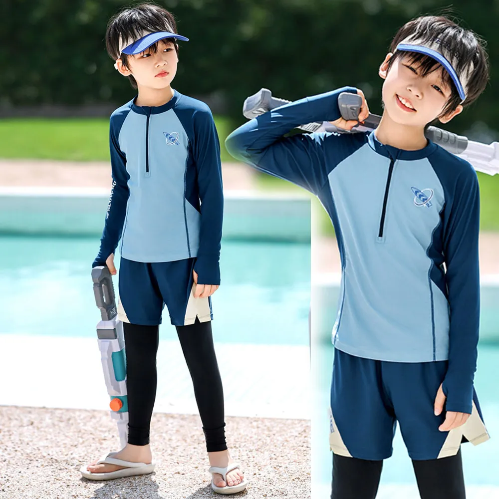 比基尼妮.威廉長袖拉鍊假二件式長褲大童泳裝泳衣(3-6L) 歷史價格詳細信息