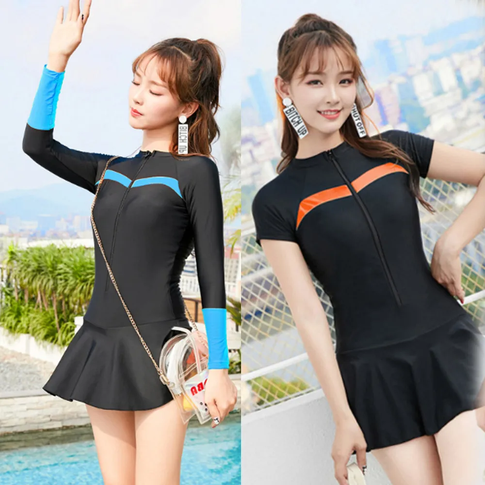 比基尼妮.小諾微透連身情侶泳衣二件式泳裝(女M-XL) 歷史價格詳細信息