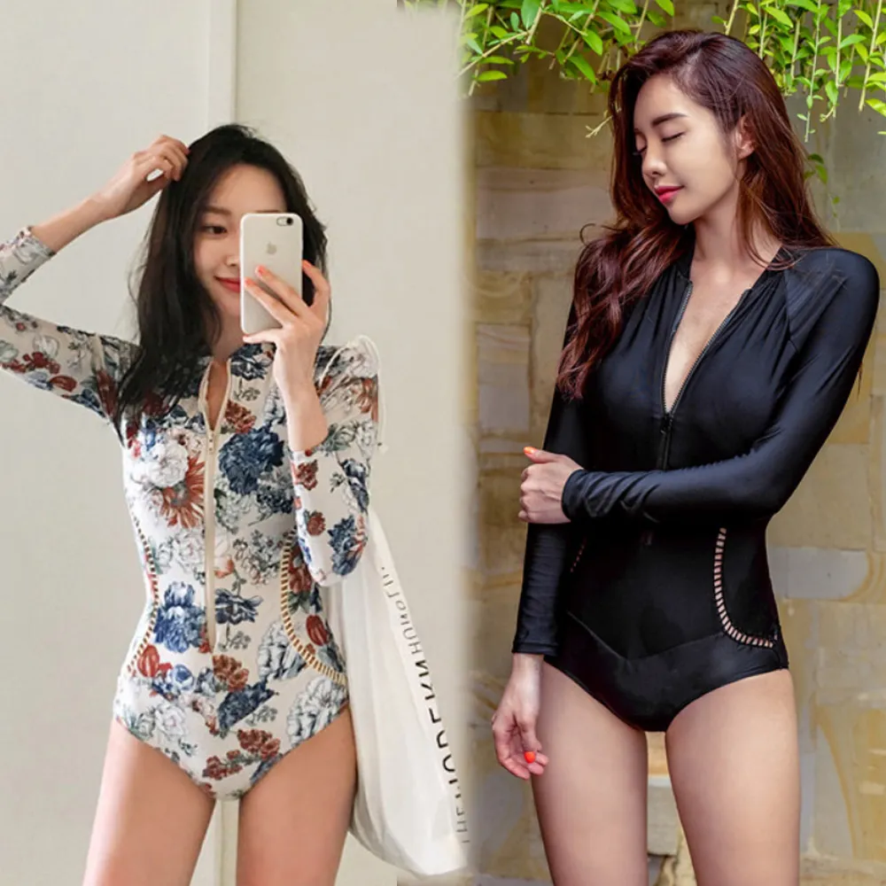 比基尼妮.泳衣泳裝淑媚強力遮手肉二件式大碼連身泳衣(M-5L) 歷史價格詳細信息