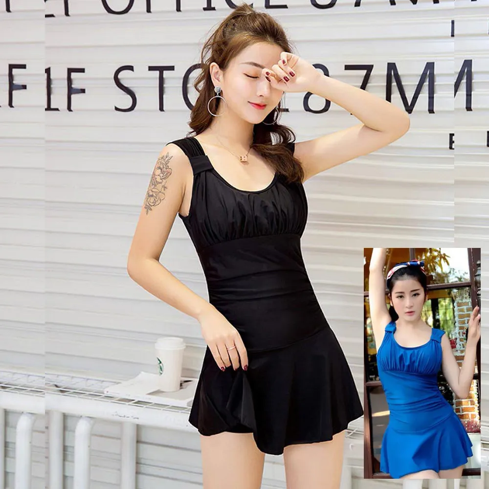 比基尼妮.後蝶戀鋼圈連身泳衣裙泳裝(M-2L) 歷史價格詳細信息