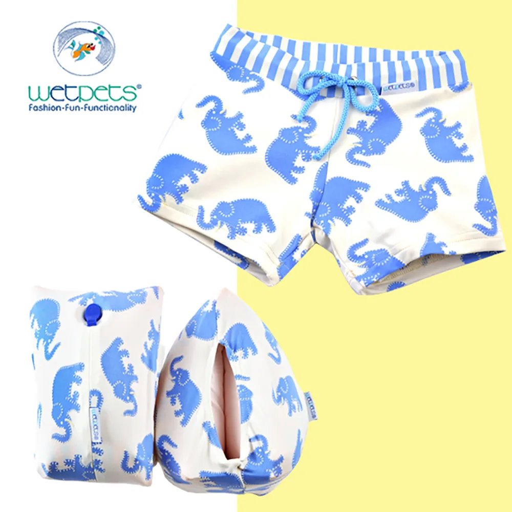 WETPETS 德國兒童泳裝組/男童泳褲/附臂圈/嬰幼兒-白星星紅 歷史價格詳細信息