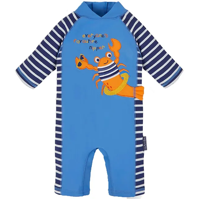 英國 JoJo Maman BeBe 連身式泳裝+防曬護頸遮陽帽_JJG011 歷史價格詳細信息