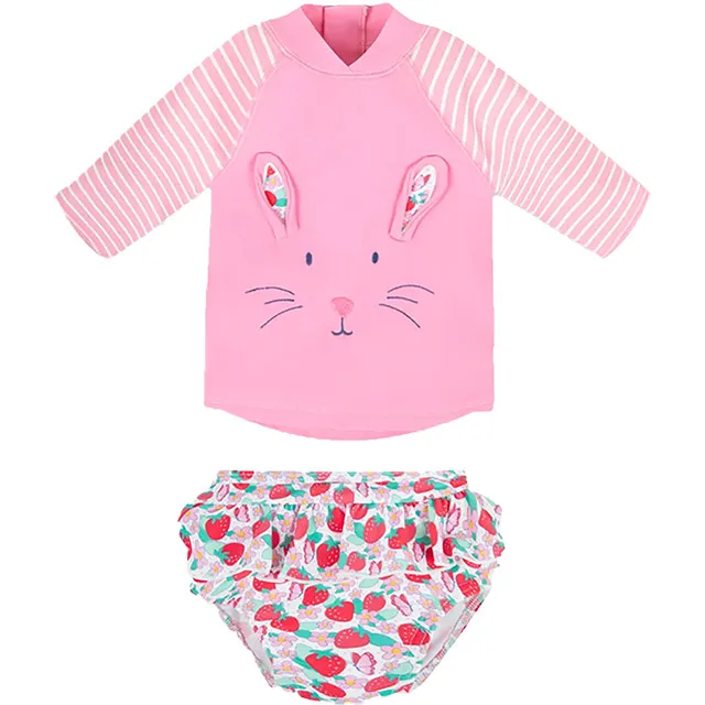 英國 JoJo Maman BeBe 兩件式泳裝+防曬護頸遮陽帽_JJG006 歷史價格詳細信息