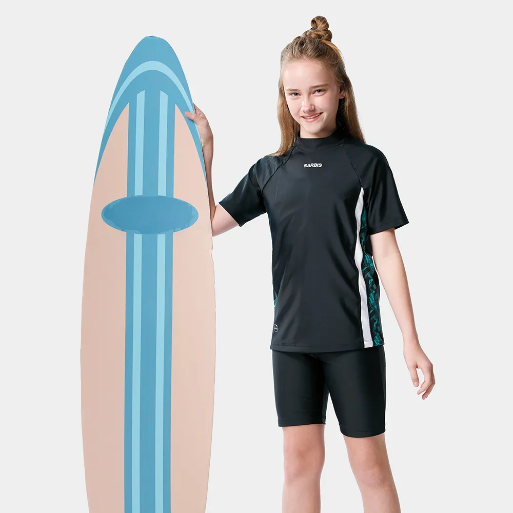 【SARBIS】男中童兩截式防曬泳裝附泳帽 B722302 歷史價格詳細信息