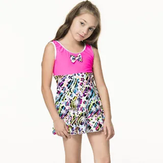 【SARBIS】泡湯 SPA女童連身裙泳裝附泳帽B88815 歷史價格詳細信息