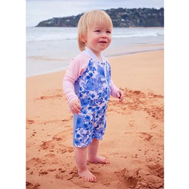 澳洲鴨嘴獸兒童泳衣 一件式 小女2-8歲 葡萄花 歷史價格詳細信息