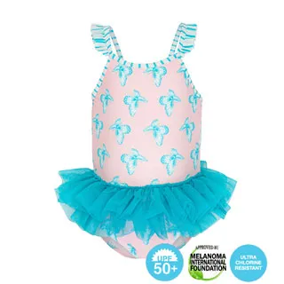 ★樂游小舖★澳洲鴨嘴獸兒童防曬泳衣 長袖防曬上衣+緊身褲套組 ◆花開系列◆(女童8-14歲) 歷史價格詳細信息