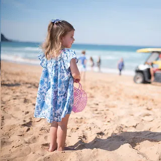 澳洲鴨嘴獸兒童泳衣 防曬背心罩衫裙 小女4-8歲 海貝殼系列 歷史價格詳細信息