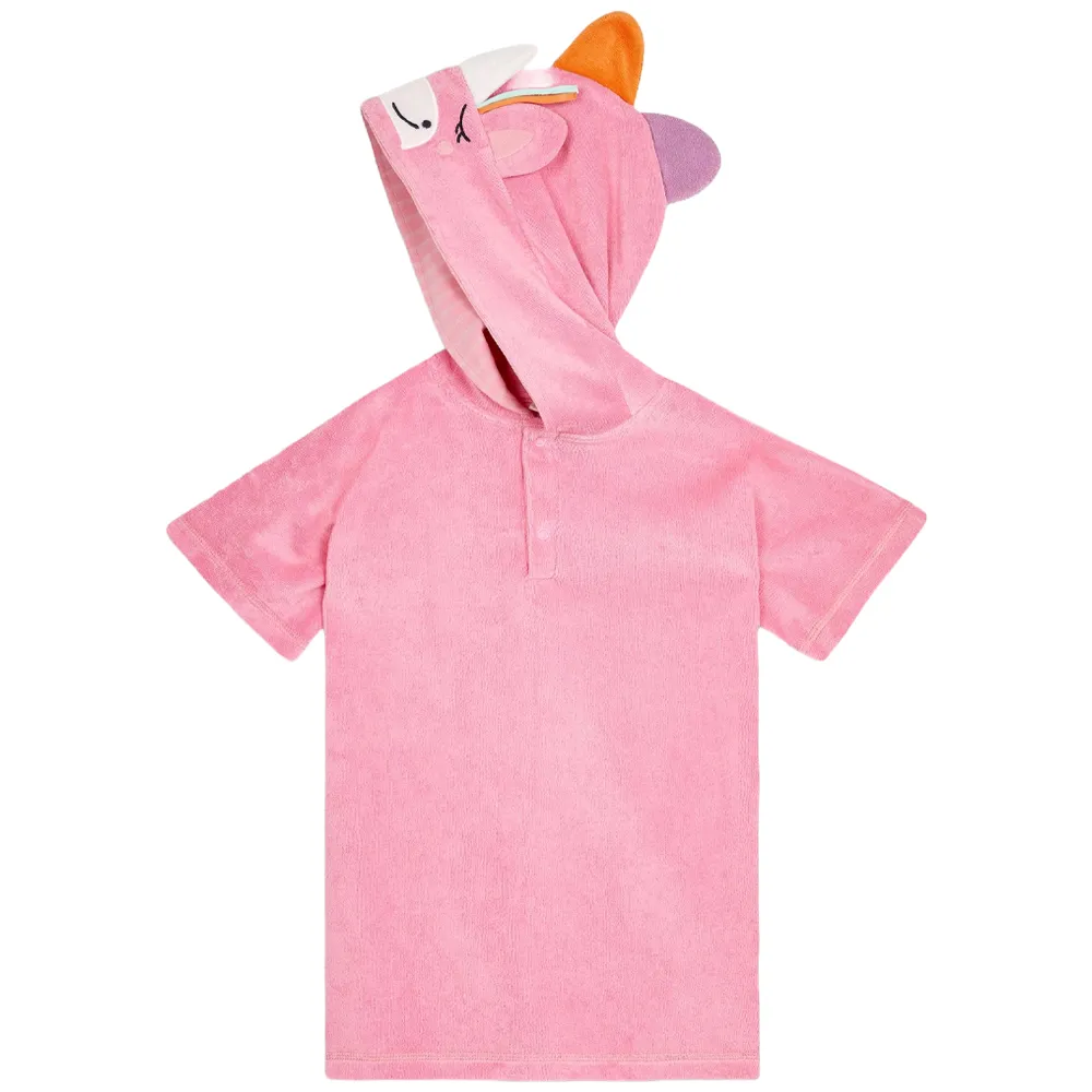 兒童游泳浴巾帶帽斗篷速干毛巾男女童寶寶浴袍保暖防曬沙灘吸水巾-奇點家居 歷史價格詳細信息