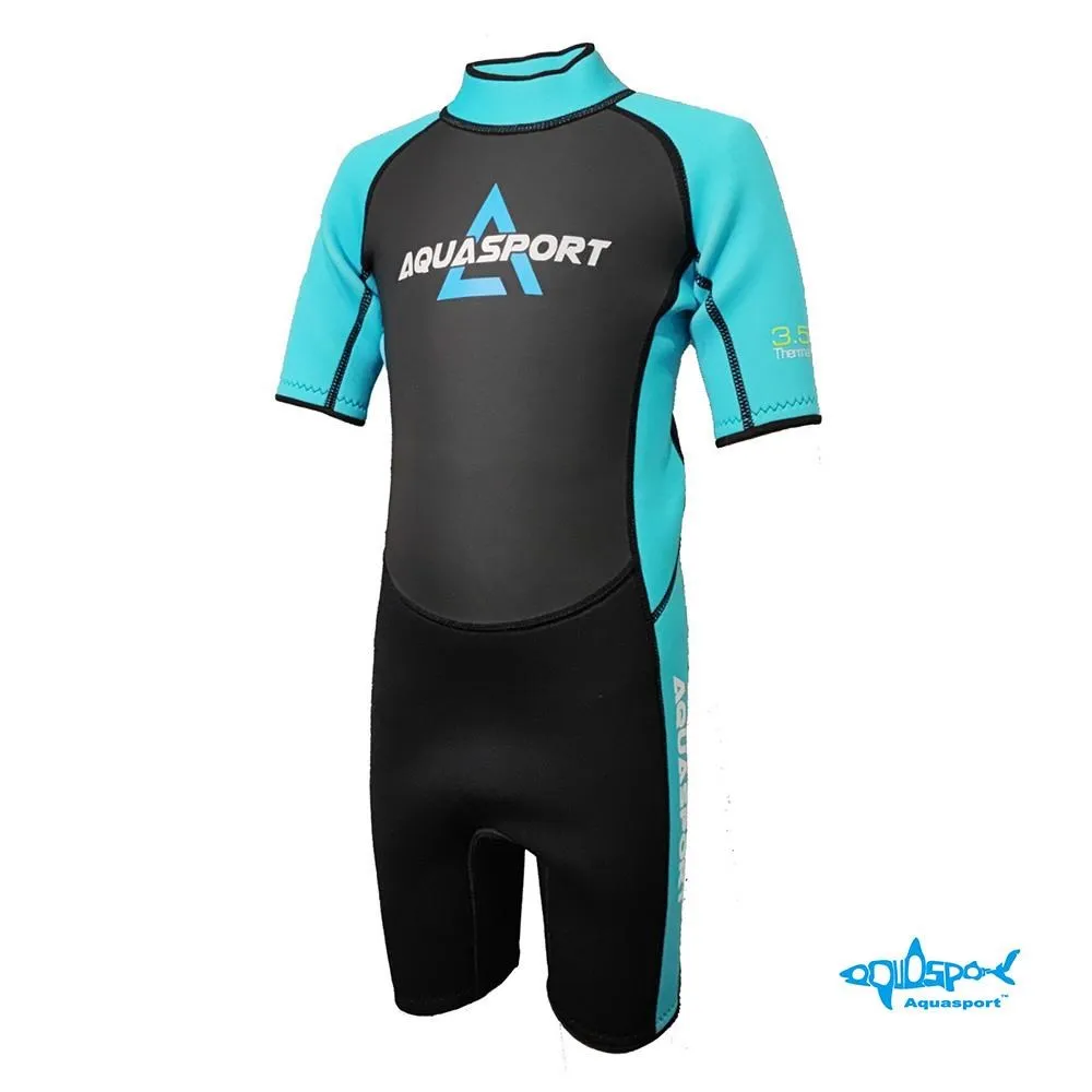【Aquasport】3.5mm鯨脂橡膠兒童保暖防寒衣-藍(潛水防寒衣/兒童防寒衣/潛水衣/浮潛/衝浪/防曬/潛水服) 歷史價格詳細信息