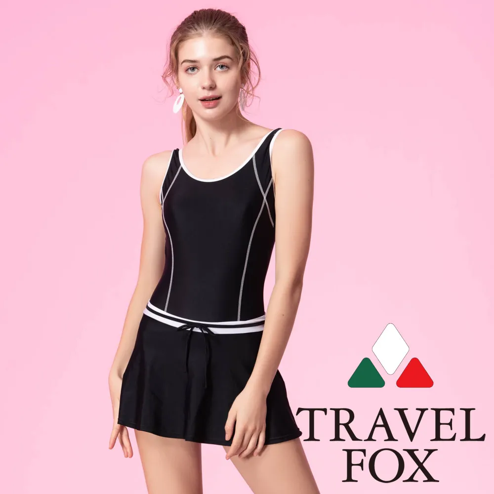 TRAVELFOX 旅狐大女連身帶裙泳衣C7729 歷史價格詳細信息