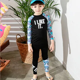 Biki比基尼妮泳衣，M-4XL彩星花長袖泳衣兒童泳衣小朋友 歷史價格詳細信息