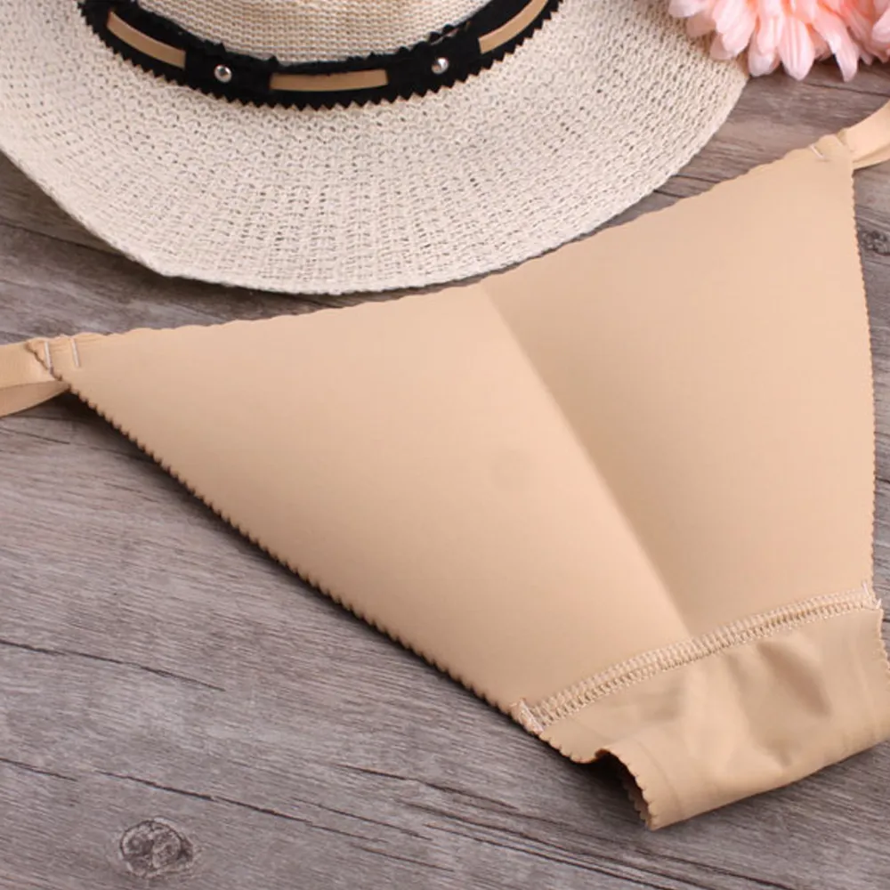 Biki比基尼妮泳衣，低腰三角褲頭比基尼打底褲防走光褲可搭泳裝(單售小褲杏) 歷史價格詳細信息