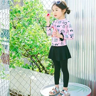 Biki比基尼妮泳衣，果汁長袖泳衣兒童泳衣小朋友(M-4XL) 歷史價格詳細信息