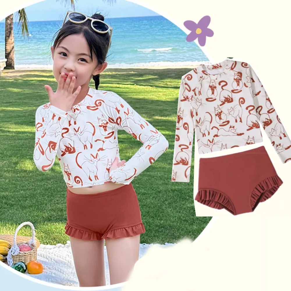 比基尼妮.泳衣莫莉短袖抽繩二件式短裙大童泳裝(3-5L) 歷史價格詳細信息