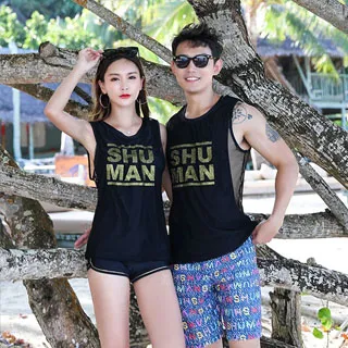 Biki比基尼妮泳衣，色炫長袖男泳褲情侶泳衣上衣二件式(男M-2L) 歷史價格詳細信息