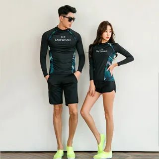 Biki比基尼妮，M-2L機力四件式泳衣短袖長褲款泳裝(短袖+奶+三角+長褲) 歷史價格詳細信息