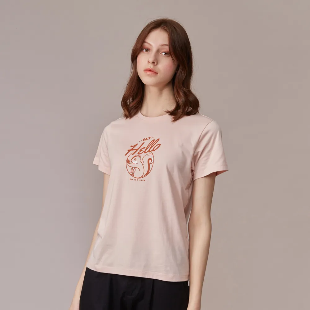 GIORDANO 女裝松鼠印花上衣-07 海霧色 歷史價格詳細信息