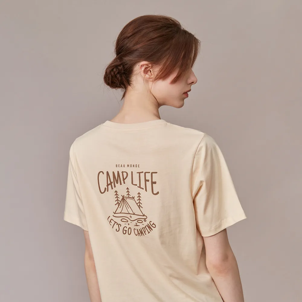 GIORDANO 女裝Outdoor系列印花上衣-07 皎白 歷史價格詳細信息