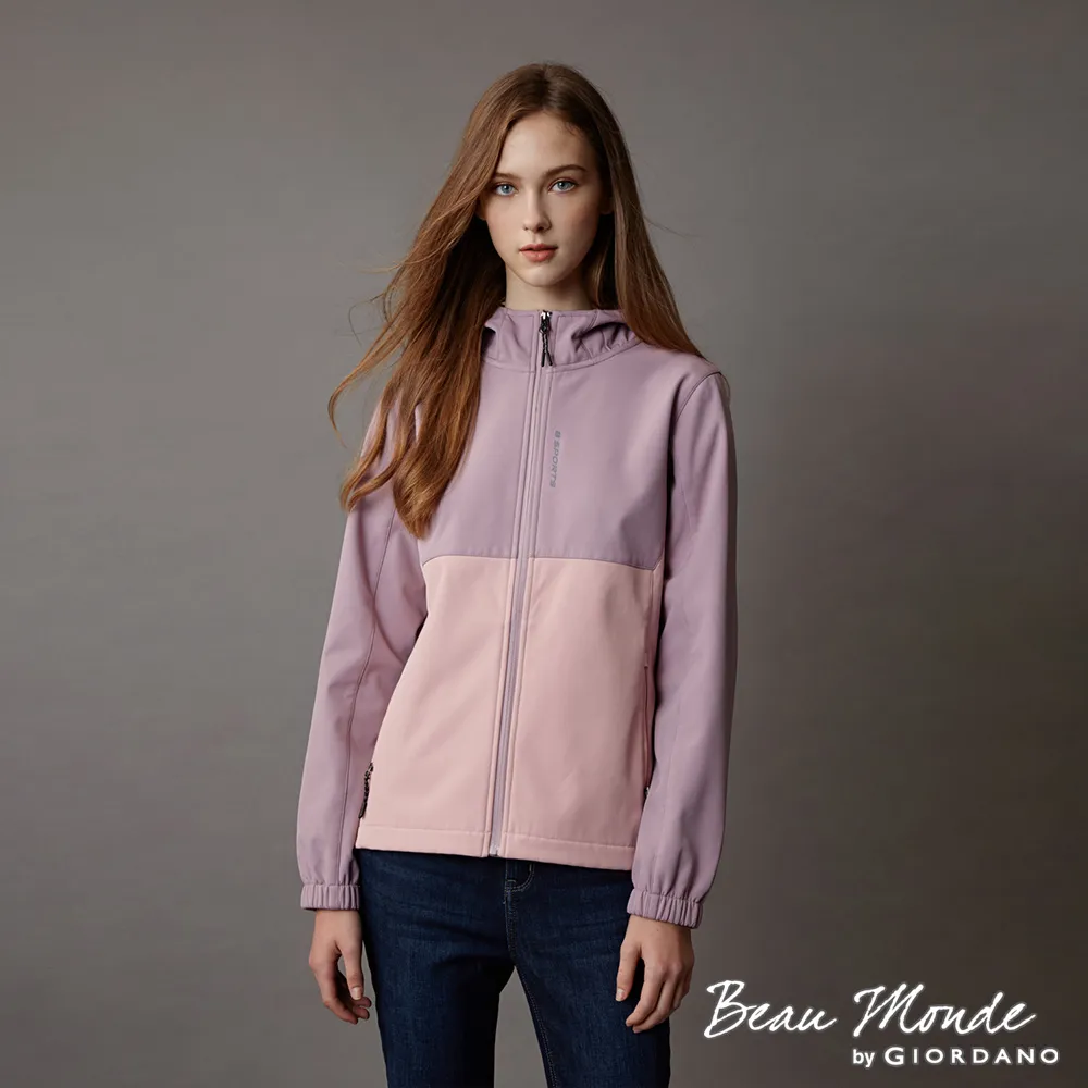 GIORDANO 女裝高機能連帽軟殼外套-26 豆沙粉紅 歷史價格詳細信息