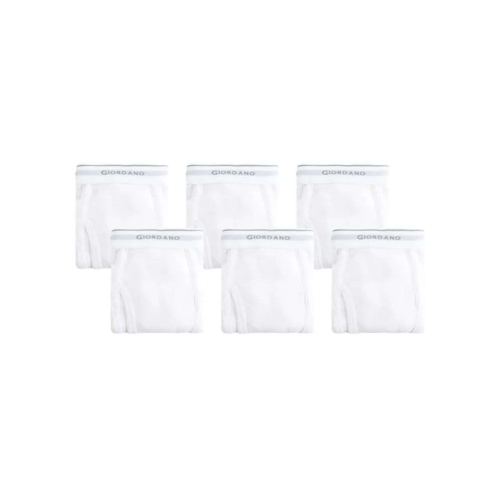 GIORDANO 男裝素色棉質三角內褲(六件裝) -40 黑/深灰/灰色 01177014 歷史價格詳細信息